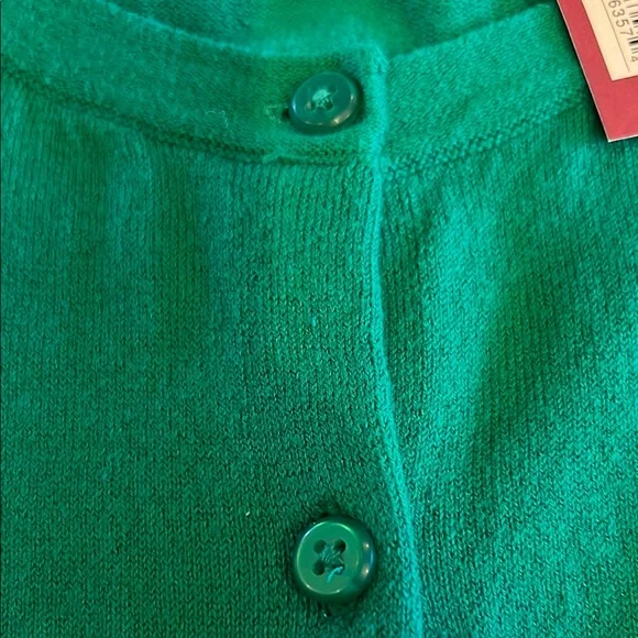 Merona Women's Colorblock Cardigan Sweater - Green, White, Navy, Gray Medium - Picture 7 of 10